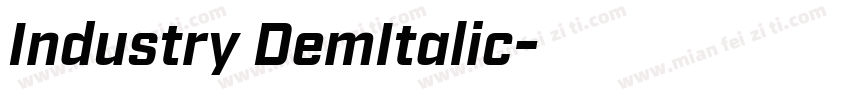 Industry DemItalic字体转换